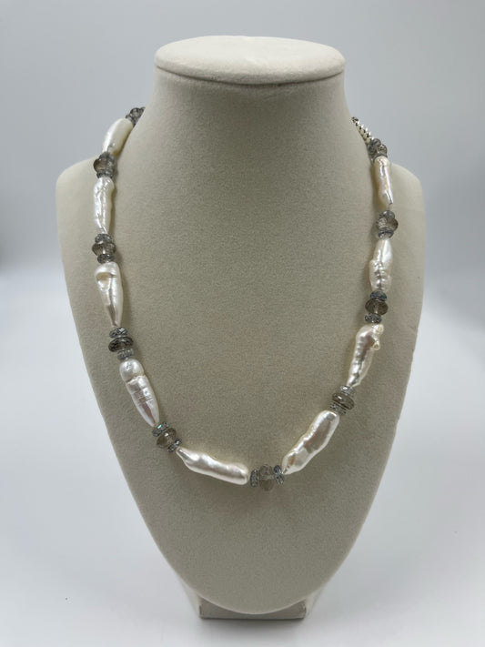 Biwa Pearl Necklace